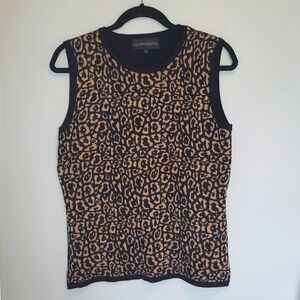 Adonna Leopard Print Knit Tank